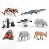 Maxbell 8x Realistic Animals Figures Toys Party Supplies for Birthday Festivals Kids