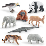 Maxbell 8x Realistic Animals Figures Toys Party Supplies for Birthday Festivals Kids
