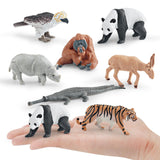 Maxbell 8x Realistic Animals Figures Toys Party Supplies for Birthday Festivals Kids