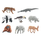 Maxbell 8x Realistic Animals Figures Toys Party Supplies for Birthday Festivals Kids