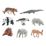 Maxbell 8x Realistic Animals Figures Toys Party Supplies for Birthday Festivals Kids