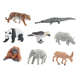 Maxbell 8x Realistic Animals Figures Toys Party Supplies for Birthday Festivals Kids