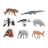 Maxbell 8x Realistic Animals Figures Toys Party Supplies for Birthday Festivals Kids