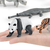 Maxbell 8x Realistic Animals Figures Toys Party Supplies for Birthday Festivals Kids
