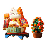 Maxbell Fortune Cats Building Blocks Feng Shui Ornament for Children Age 6 7 8 Teens