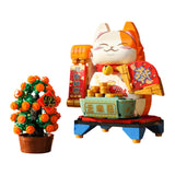 Maxbell Fortune Cats Building Blocks Feng Shui Ornament for Children Age 6 7 8 Teens