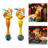 Maxbell Bubble Wands Outdoor Toys Cartoon Dragon Bubble Blower Toy for Kids Boy Girls Yellow