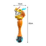 Maxbell Bubble Wands Outdoor Toys Cartoon Dragon Bubble Blower Toy for Kids Boy Girls Yellow