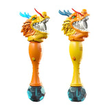 Maxbell Bubble Wands Outdoor Toys Cartoon Dragon Bubble Blower Toy for Kids Boy Girls Yellow