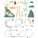 Maxbell Small Dinosaur Climbing Toys Bath Toy Game for Girls Boys Preschool Children