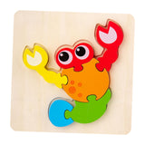Maxbell Wooden Jigsaw Puzzle Stem Brain Teasers Puzzle Kindergarten Color Perception lobster