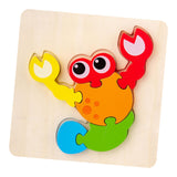Maxbell Wooden Jigsaw Puzzle Stem Brain Teasers Puzzle Kindergarten Color Perception lobster