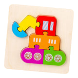 Maxbell Wooden Jigsaw Puzzle Stem Brain Teasers Puzzle Kindergarten Color Perception Excavator