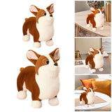 Maxbell Corgi Dog Plush Pillow Stuffed Animal Toy Cute Comfort Cushion Birthday Gift 23cm