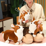Maxbell Corgi Dog Plush Pillow Stuffed Animal Toy Cute Comfort Cushion Birthday Gift 35cm