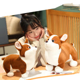 Maxbell Corgi Dog Plush Pillow Stuffed Animal Toy Cute Comfort Cushion Birthday Gift 35cm