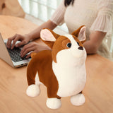 Maxbell Corgi Dog Plush Pillow Stuffed Animal Toy Cute Comfort Cushion Birthday Gift 35cm