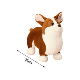 Maxbell Corgi Dog Plush Pillow Stuffed Animal Toy Cute Comfort Cushion Birthday Gift 35cm