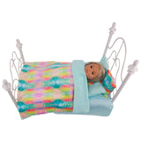 Maxbell 5 Pieces 18 inch Doll Bedding Accessories Set Baby Doll Bed Sheets Mini Toys