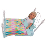 Maxbell 5 Pieces 18 inch Doll Bedding Accessories Set Baby Doll Bed Sheets Mini Toys