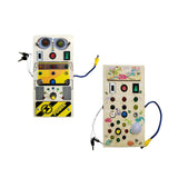 Maxbell Montessori Busy Board Kids Activity Sensory Board Toy for Girls Boys Age 3 + Robot