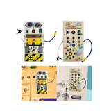 Maxbell Montessori Busy Board Kids Activity Sensory Board Toy for Girls Boys Age 3 + Robot