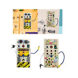 Maxbell Montessori Busy Board Kids Activity Sensory Board Toy for Girls Boys Age 3 + Robot