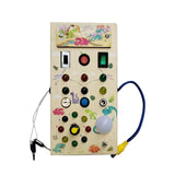Maxbell Montessori Busy Board Kids Activity Sensory Board Toy for Girls Boys Age 3 + Dinosaur