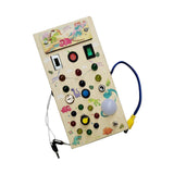 Maxbell Montessori Busy Board Kids Activity Sensory Board Toy for Girls Boys Age 3 + Dinosaur