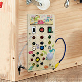 Maxbell Montessori Busy Board Kids Activity Sensory Board Toy for Girls Boys Age 3 + Dinosaur