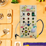 Maxbell Montessori Busy Board Kids Activity Sensory Board Toy for Girls Boys Age 3 + Dinosaur