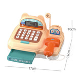 Maxbell Supermarket Store Toys Cash Register Kids Valentines Day Gifts for Baby Kids Brown