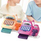 Maxbell Supermarket Store Toys Cash Register Kids Valentines Day Gifts for Baby Kids Brown