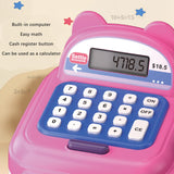 Maxbell Supermarket Store Toys Cash Register Kids Valentines Day Gifts for Baby Kids Brown