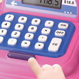 Maxbell Supermarket Store Toys Cash Register Kids Valentines Day Gifts for Baby Kids Brown