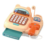 Maxbell Supermarket Store Toys Cash Register Kids Valentines Day Gifts for Baby Kids Brown