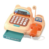 Maxbell Supermarket Store Toys Cash Register Kids Valentines Day Gifts for Baby Kids Brown