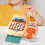 Maxbell Supermarket Store Toys Cash Register Kids Valentines Day Gifts for Baby Kids Brown