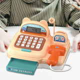Maxbell Supermarket Store Toys Cash Register Kids Valentines Day Gifts for Baby Kids Brown