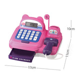 Maxbell Supermarket Store Toys Cash Register Kids Valentines Day Gifts for Baby Kids Pink