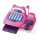 Maxbell Supermarket Store Toys Cash Register Kids Valentines Day Gifts for Baby Kids Pink
