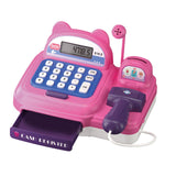 Maxbell Supermarket Store Toys Cash Register Kids Valentines Day Gifts for Baby Kids Pink