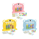 Maxbell Color Matching Slide Puzzle Preschool for Age 3 4 5 6 7 Years Old Boys Girls Light Pink