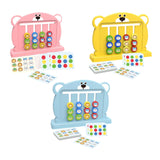 Maxbell Color Matching Slide Puzzle Preschool for Age 3 4 5 6 7 Years Old Boys Girls Light Pink