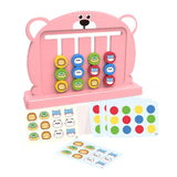 Maxbell Color Matching Slide Puzzle Preschool for Age 3 4 5 6 7 Years Old Boys Girls Light Pink