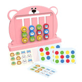 Maxbell Color Matching Slide Puzzle Preschool for Age 3 4 5 6 7 Years Old Boys Girls Light Pink