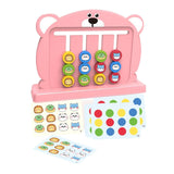 Maxbell Color Matching Slide Puzzle Preschool for Age 3 4 5 6 7 Years Old Boys Girls Light Pink