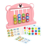 Maxbell Color Matching Slide Puzzle Preschool for Age 3 4 5 6 7 Years Old Boys Girls Light Pink