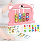 Maxbell Color Matching Slide Puzzle Preschool for Age 3 4 5 6 7 Years Old Boys Girls Light Pink