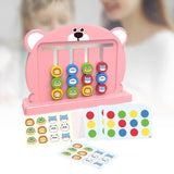 Maxbell Color Matching Slide Puzzle Preschool for Age 3 4 5 6 7 Years Old Boys Girls Light Pink